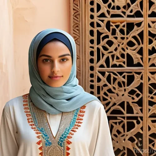 공연예술과 저작권 - **Prompt: The Shield of Creativity**
    A powerful and inspiring image of a proud Arab female artis...